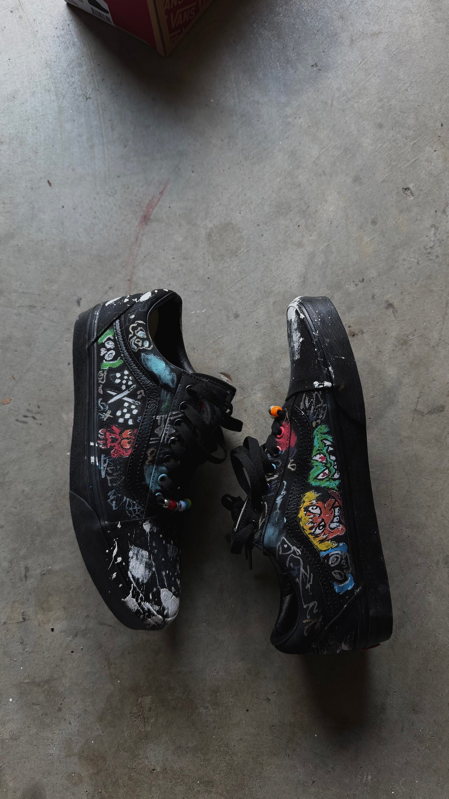 All Black old Skool vans ✨