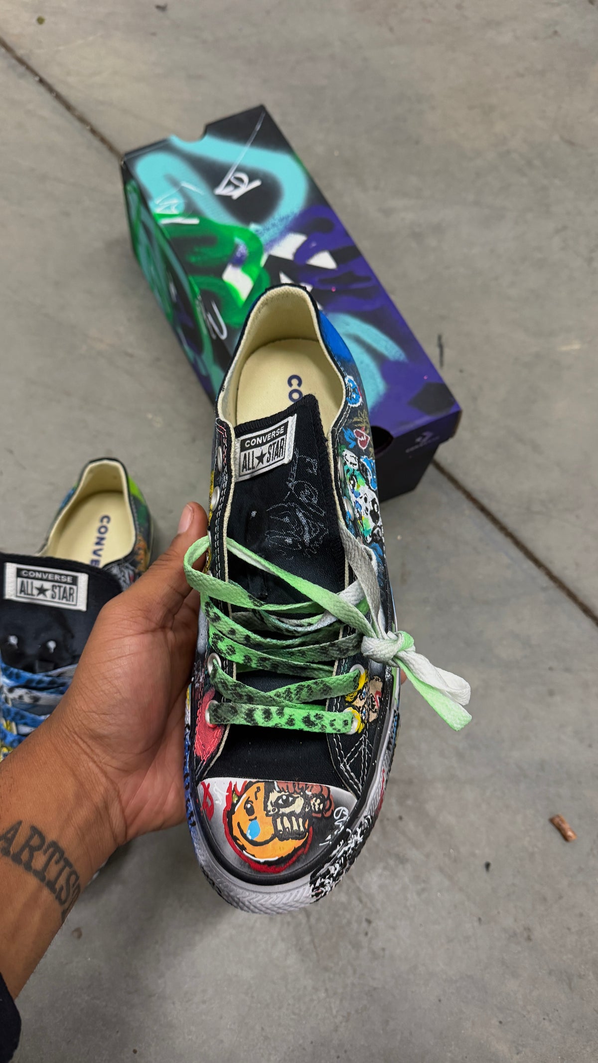 Black Lowtop Converse All Star chucks