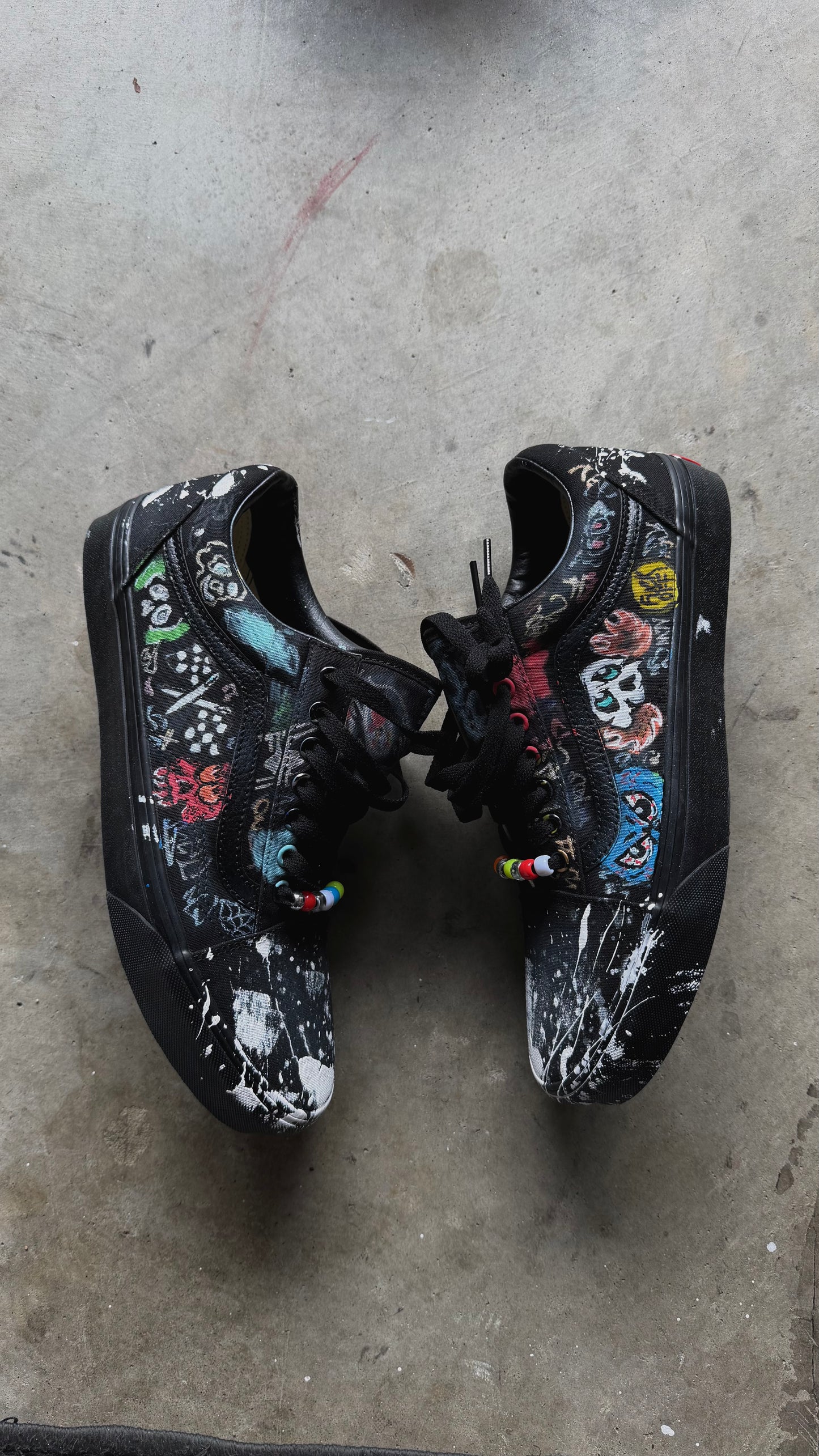 All Black old Skool vans ✨