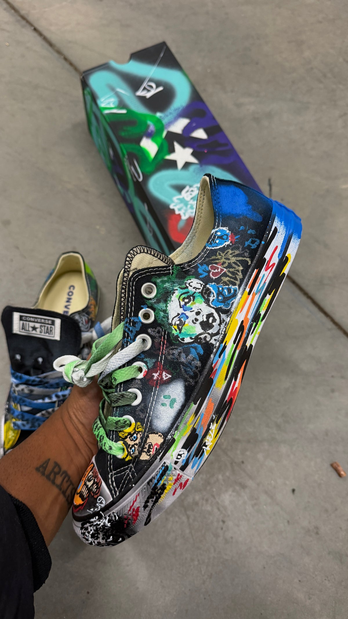 Black Lowtop Converse All Star chucks